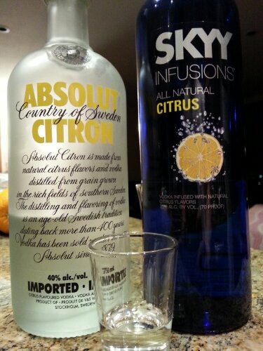 Absolut Citron (SWE) VS. Skyy Infusions Citrus (USA) – Citrus Vodka Round 2